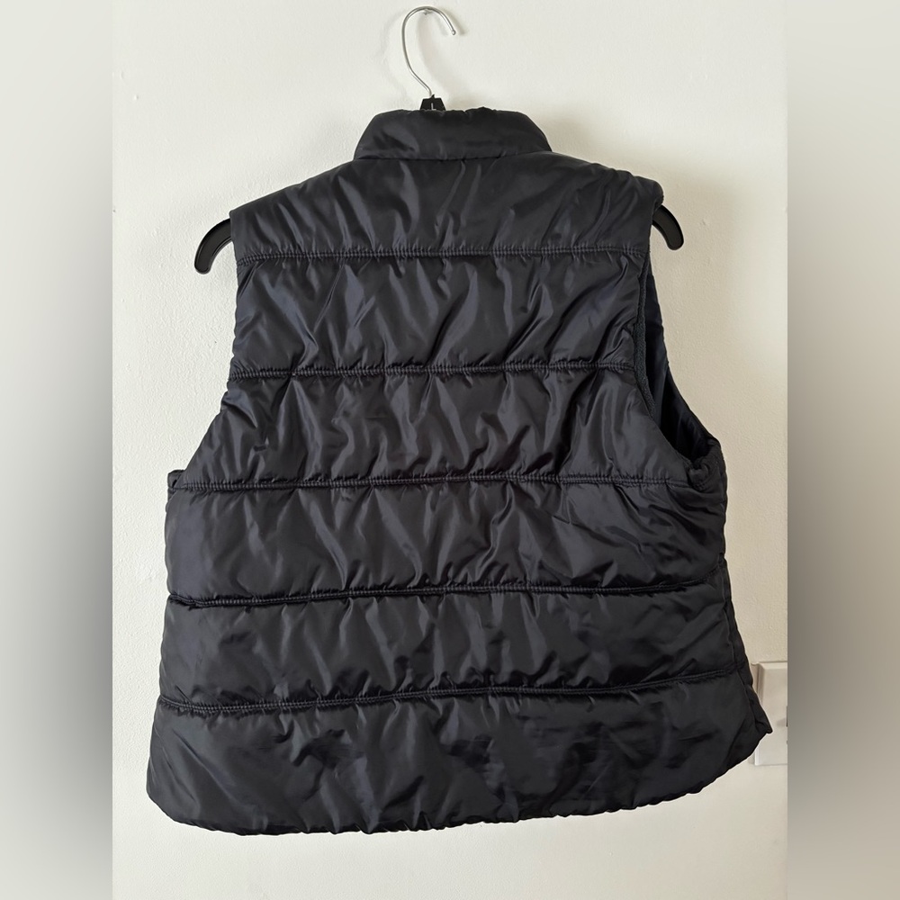 American Eagle Navy Blue Cozy Fleece Lined Casual Puffer Vest size large - Picture 5 of 5